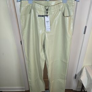 Noisy May Shiny Cream Pants